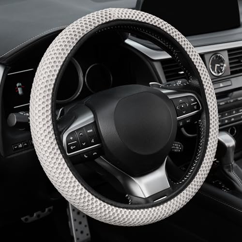 Elastic Stretch Steering Wheel Cover (Grey)