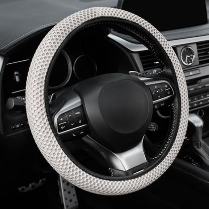 Elastic Stretch Steering Wheel Cover (Grey)