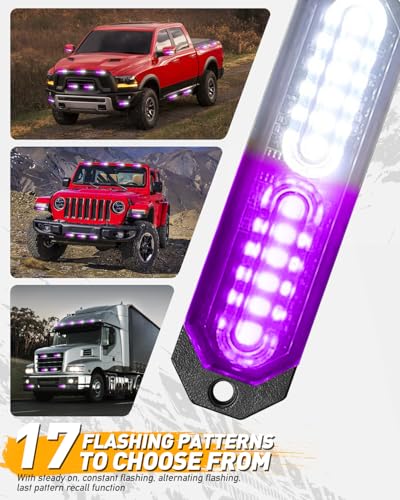 1200T Emergency Strobe Grille Lights (Purple/White)