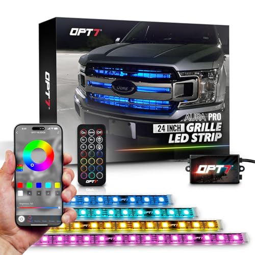 Aura Pro RGB Grille Accent Lights 24" with App & Remote Control (24” LED Strips / RGB (Red, Green, Blue))