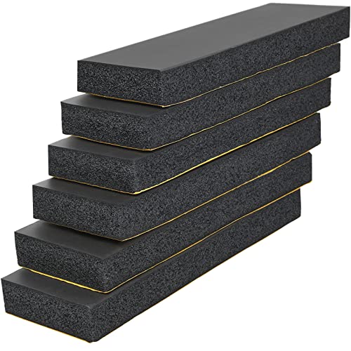 Garage Wall Protector Bumper Guards (6 Pack 11.8"x3.9"x1.2" / Black)