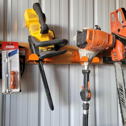 Upgraded Trimmer Rack Wall Mount (Orange-4Pack)