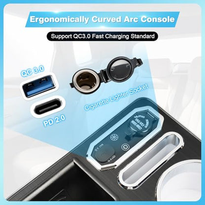 Center Console Universal with Wireless Fast Phone Charging (Chairging-Black)