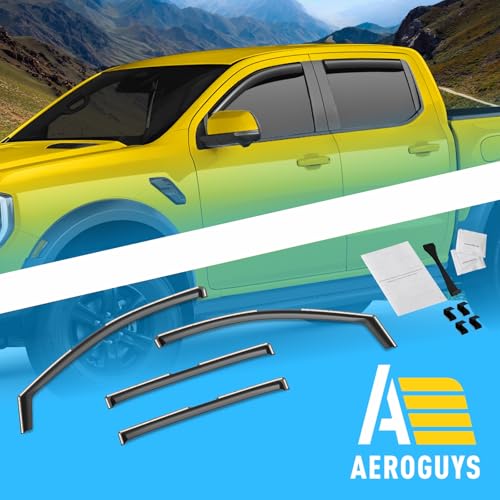Extra Durable Window Deflectors in (For Ford Ranger 24-26)