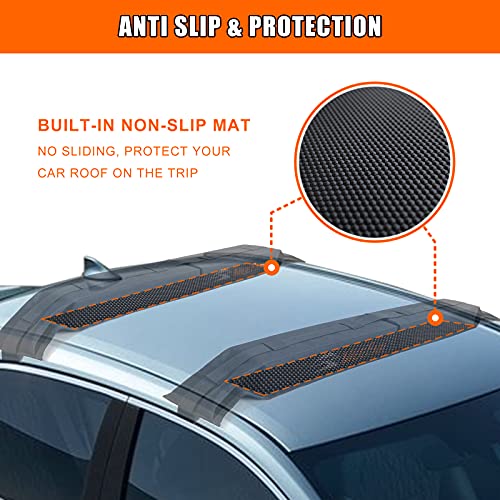 Kayak Car Roof Rack Pad for Kayak Surfboard SUP Canoe Soft Roof Rack Pads (32.5 Inch)
