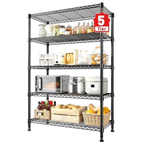 31.5" W 5 Tier Storage Shelves (5 Tier-15.7"D x 31.5"W x 71"H)