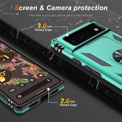 for Google Pixel 6 Case with Screen Protector (Teal / Google Pixel 6)