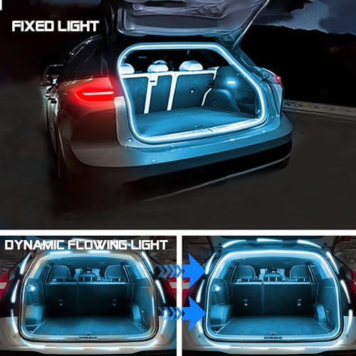 Upgrade Dynamic Flowing Car LED Trunk Light Strip (Ice Blue / Dynamic Flowing-79 In.)