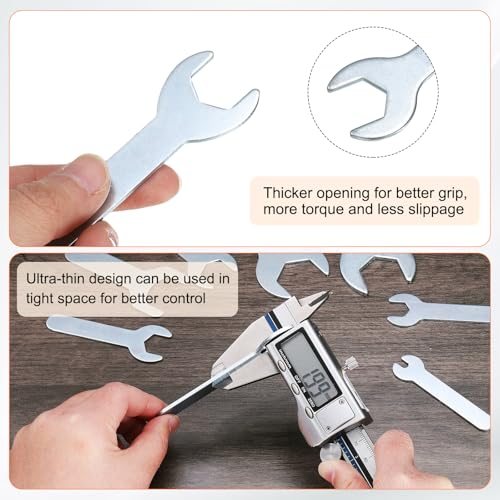 10pcs Small Wrench Open End Wrench 22x126x2.8mm Metric U (22x126x2.8mm)