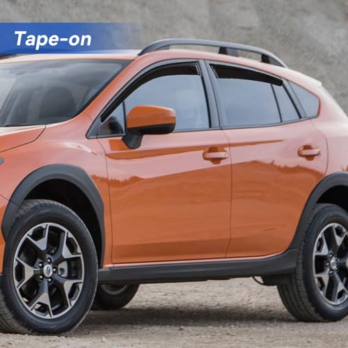 Window Visors Rain Guards for 2018 (2018-2023 Subaru Crosstrek)