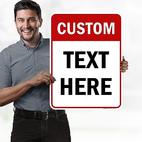 Custom Sign Custom Sign for Business (Header - Vertical / 18x24 - Aluminum)
