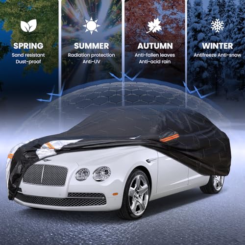 Multi Layer Car Cover Custom Fit for Bentley Flying Spur (Custom fit Bentley Flying Spur / Sedan car cover)