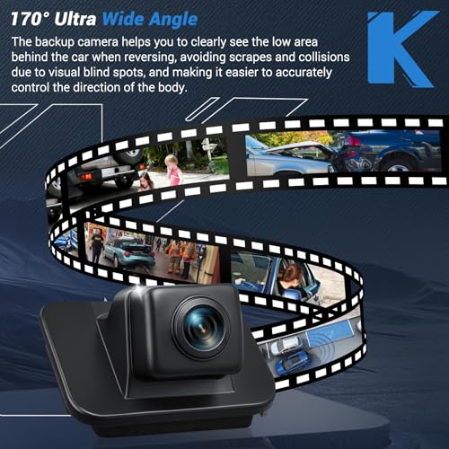 Backup Camera Rear View 170° HD Wide Angle and Night Vision (39530-T2A-A21)