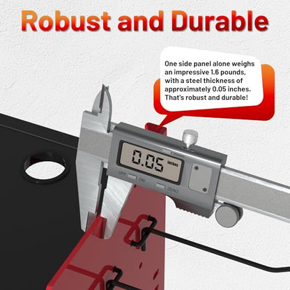 Power Tool Organizer Wall Mount with Charging Station (Red,Black / 4 Layer)