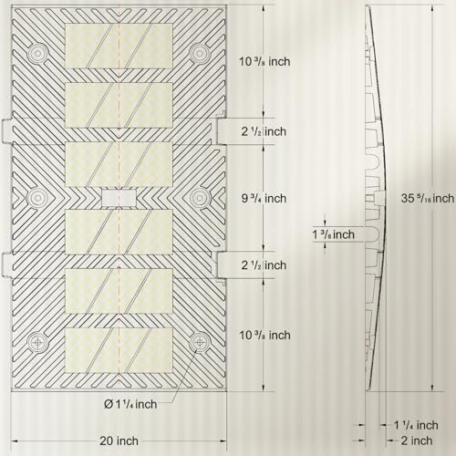 Extensible Speed Hump (Middle Part 1 Pack)