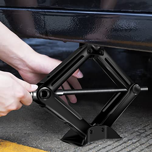 Scissor Jack Car Jack Car Scissor Jack with Hand Crank Portable Repair Tool (Scissor Jack (2 Pack))