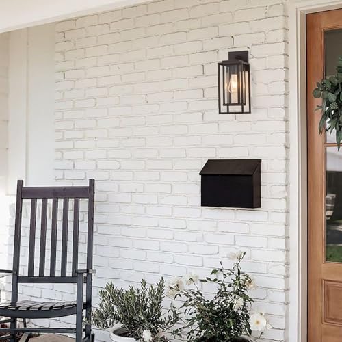 14" Double Cage Outdoor Wall Light (14-inch / Old Rust)