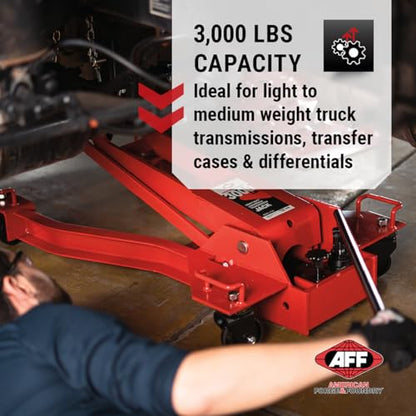 Low Profile Manual Hydraulic Transmission Jack (3000 lbs Capacity)