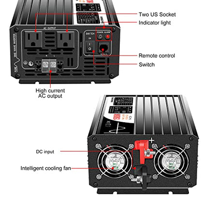 1500W Pure Sine Wave Inverter (24V 1500V （Bluetooth）)