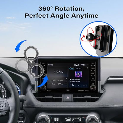 Car Phone Holder for 2019 (fit for 2019-2025 Toyota RAV4 (7/8 Inch Screen))