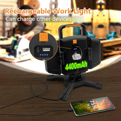 3000LM Rechargeable Work Light (Magnetic Stand)
