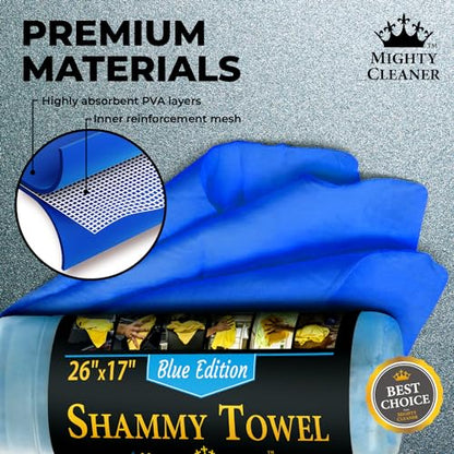 Shammy Cloth for Car Drying (Blue)