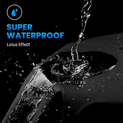 Motorcycle Cover Waterproof Outdoor Motorcycle Cover Heavy Duty (Orange / 86.6")