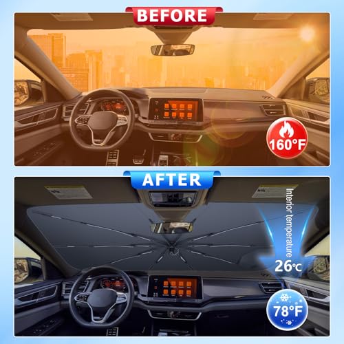 for Car Windshield Sunshade Umbrella 2018 (for 2018-2026 VW Atlas)