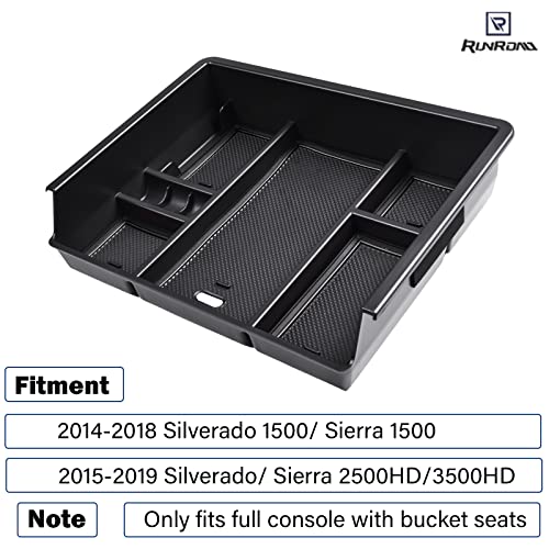 Center Console Organizer Tray For 2015 (Black)