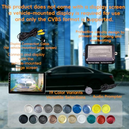 Parking Sensor Kit LCD (Dark Red)