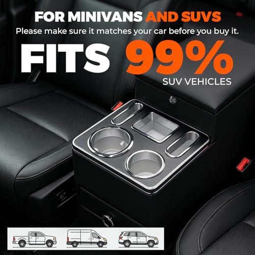 Center Console Between Seat Organizer for Minivans (off-white)
