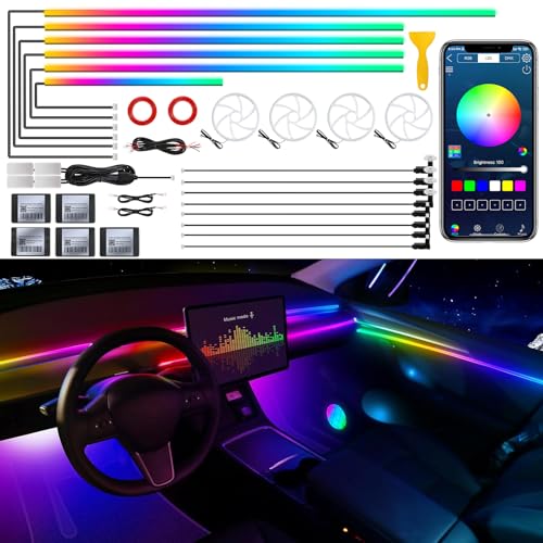 Dreamcolor Acrylic Interior Car LED Strip Light with Wireless APP (Dreamcolor 22 in 1)