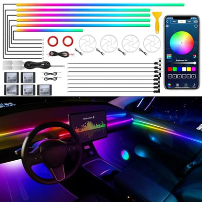 Dreamcolor Acrylic Interior Car LED Strip Light with Wireless APP (Dreamcolor 22 in 1)