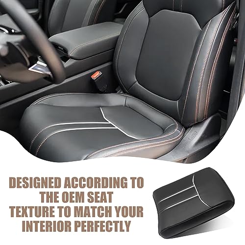Armrest Cover for Honda Pilot 2023 (12) 23+ |Pilot| Black/White Stitching, Regular)