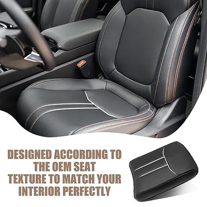 Armrest Cover for Honda Pilot 2023 (12) 23+ |Pilot| Black/White Stitching, Regular)