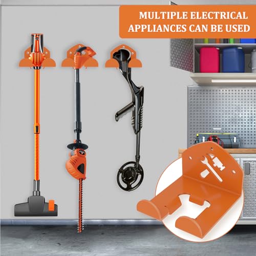 Garage Organization Storage Trimmer Rack Garden Power Tool Hanger for Grass Trimmer (Tool Organizer - 2 Brackets)