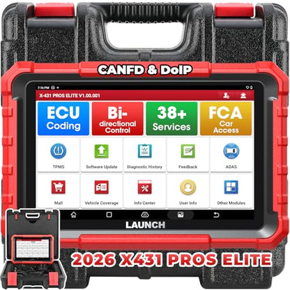 X431 PROS Elite Bidirectional Scan Tool (Red)