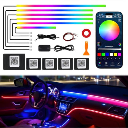 Dreamcolor Acrylic Interior Car LED Strip Lights