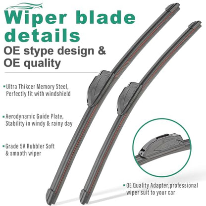 Windshield Wiper Blades Replacement for Chrysler Pacifica Voyager (26" 20" 14")