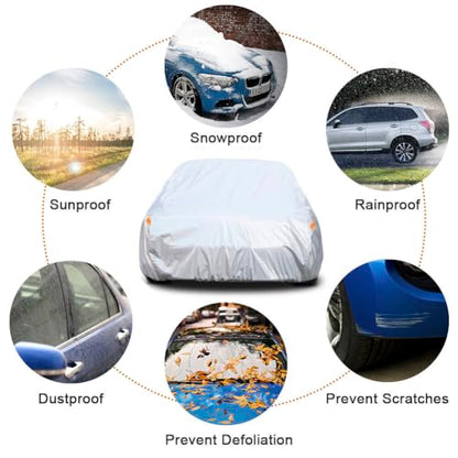 6 Layers Car Cover Custom Fit for Mercedes Benz CLS 63 400 500 550 (LM-Silver / Adecuado para Mercedes-Benz CLS)