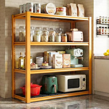 40" W Yellow Garage Shelving with Double (Orange)