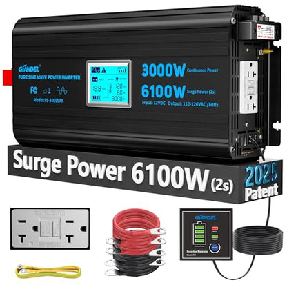 3000 W Power Inverter Pure Sine Wave