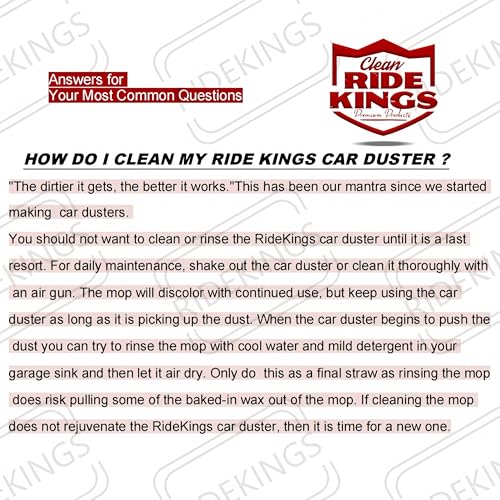 Car Duster Exterior Scratch Free (Red Set-cotton)