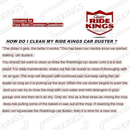 Car Duster Exterior Scratch Free (Red Set-cotton)