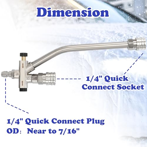 Pressure Washer Foam Cannon with Dual Connector (1 L)