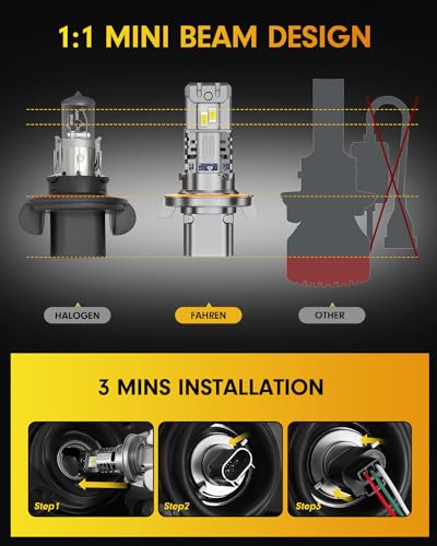 Latest & Brightest 9007 led Bulbs (9007/HB5)