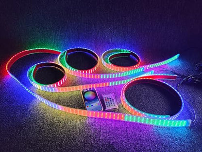 3PCS 4FT Quad Row Chasing Strips for Making Slingshot Wheel Lights