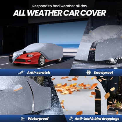 Multi Layer Car Cover Custom Fit for Pontiac Firebird (W.Custom Fit Honda Odyssey / White Car Cover)