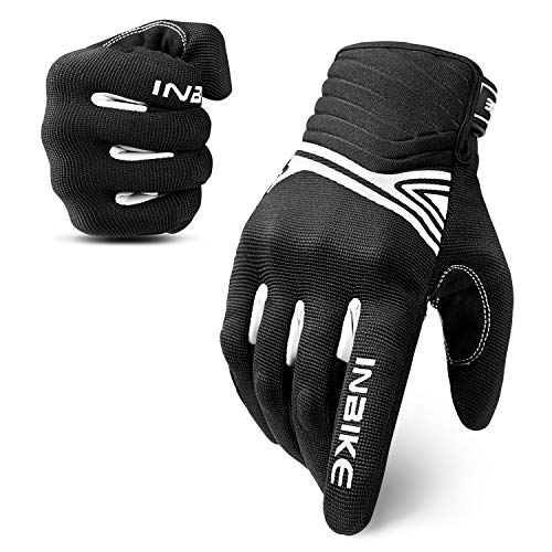 Motorcycle Gloves Breathable Mesh Touchscreen Hard Knuckles (White / XX-Large)