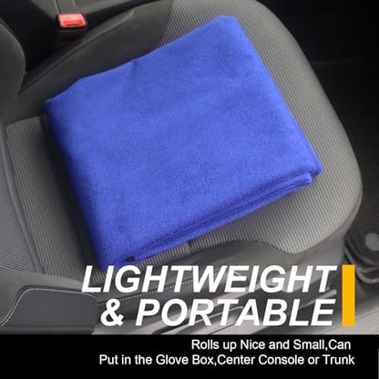 Back Seat Cover for Car Trucks Van SUV Jeep (Rear Bench Seat Towel / Blue)